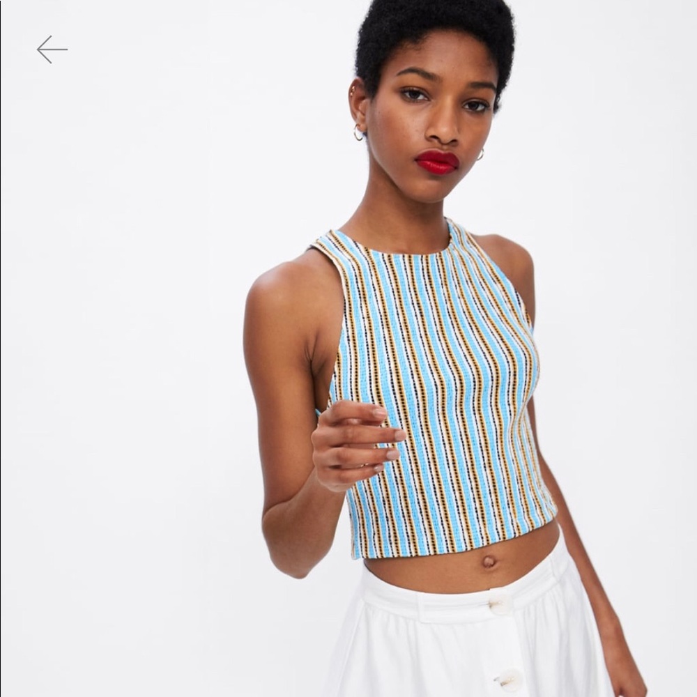 Colorful Halter Top from Zara NWT